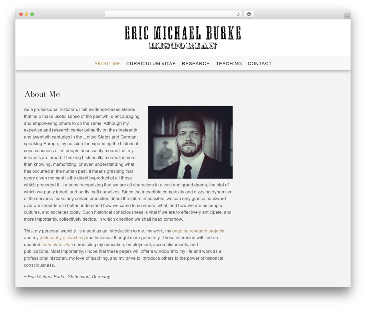 WordPress theme Article Lite - ericmichaelburke.com