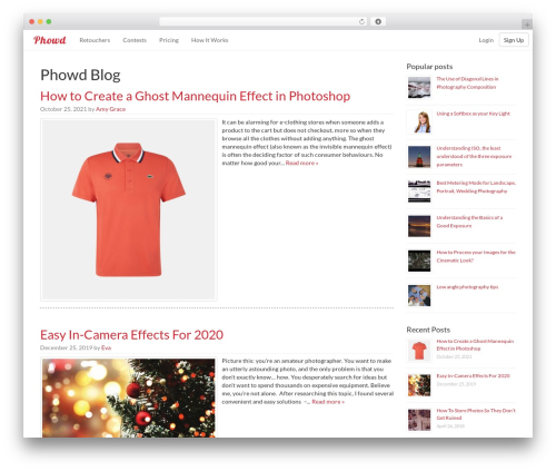 WordPress theme Bootstrap Ultimate - blog.phowd.com