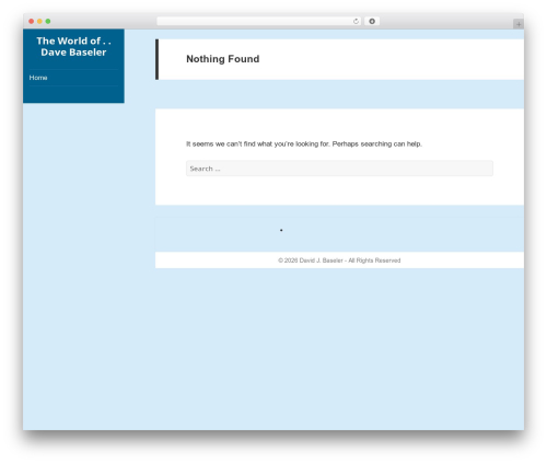 WordPress theme verticalmenu - dbaseler.org