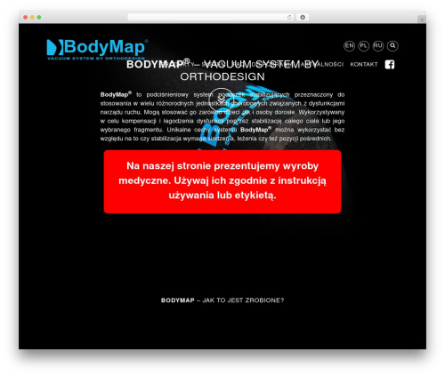 BodyMap WordPress theme - bodymapsystem.pl
