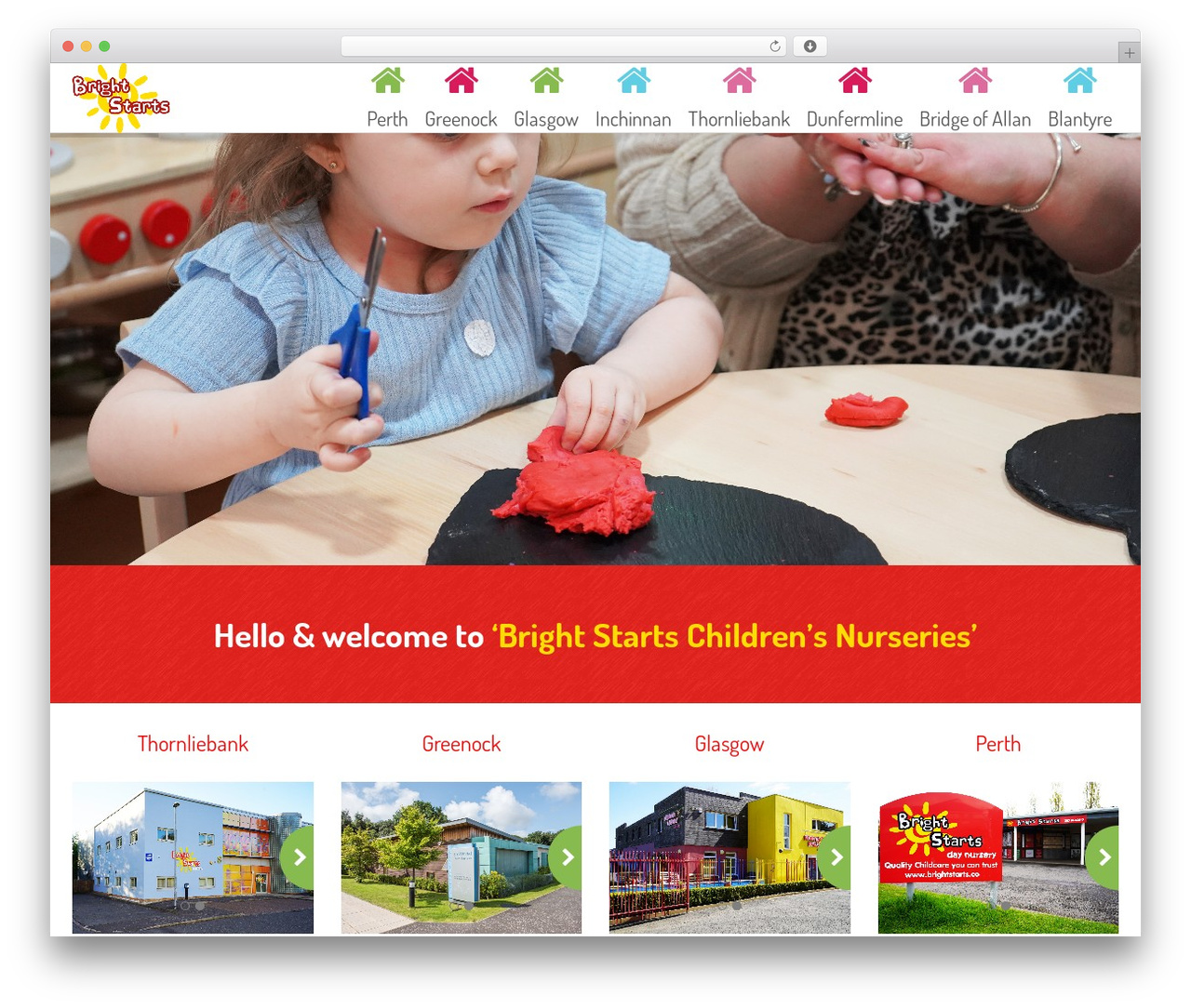 CMS Kindergarten theme WordPress - brightstarts.co