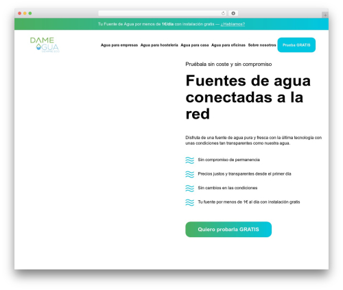 Divi WordPress theme - dameagua.com