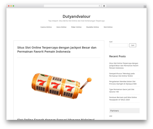 Noto Simple WP theme - dutyandvalour.com