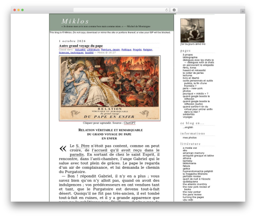 WordPress Classic WordPress theme - blog.le-miklos.eu