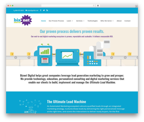 WordPress theme Divi - biznetdigital.net