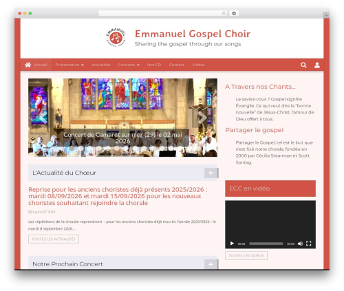 WordPress theme 6temflex - emmagospel.fr/fr