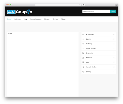 WordPress theme Couponis - advcoupon.com