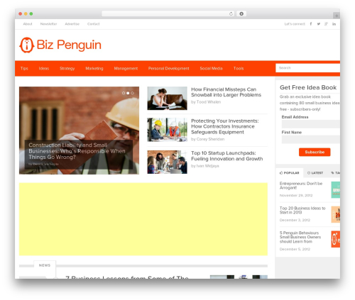 TJ Shortcodes (theme-junkie-shortcodes) free WordPress plugin - bizpenguin.com TJ Shortcodes (theme-junkie-shortcodes) free WordPress plugin - bizpenguin.com