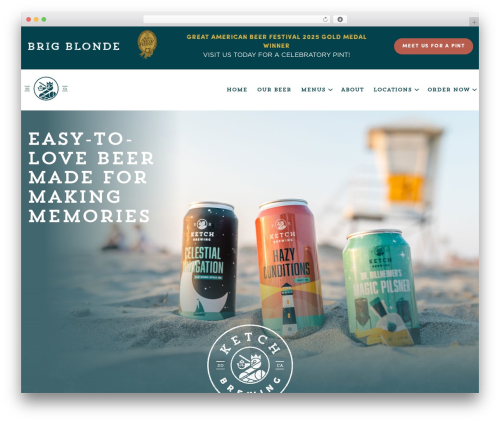 WordPress theme Raindrop - ketchbrewing.com