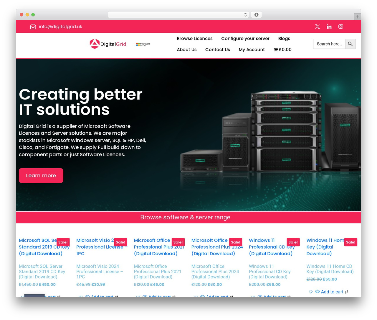 WordPress theme Softcom - digitalgrid.uk