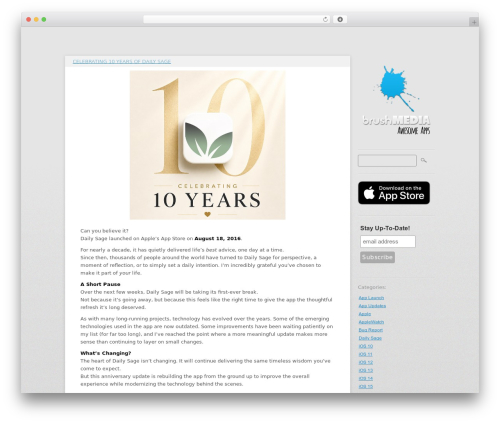 WordPress theme Stumblr - blog.brushmedia.com