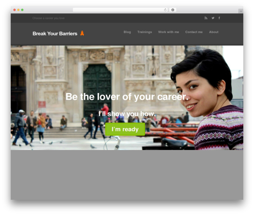 WordPress theme Upstart - breakyourbarriers.com