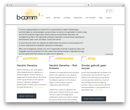 bComm theme WordPress - b-comm.nl