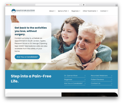 Best WordPress theme Divi - wasatchpainsolutions.com