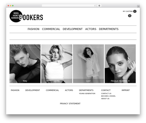 Bow WordPress theme design - bookers-hamburg.de