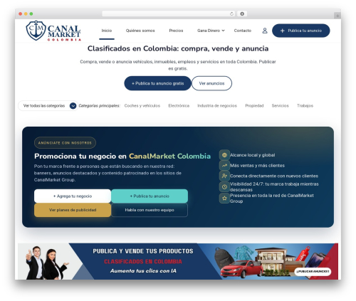 Classified listing toolkits WordPress plugin - canalmarketcolombia.com