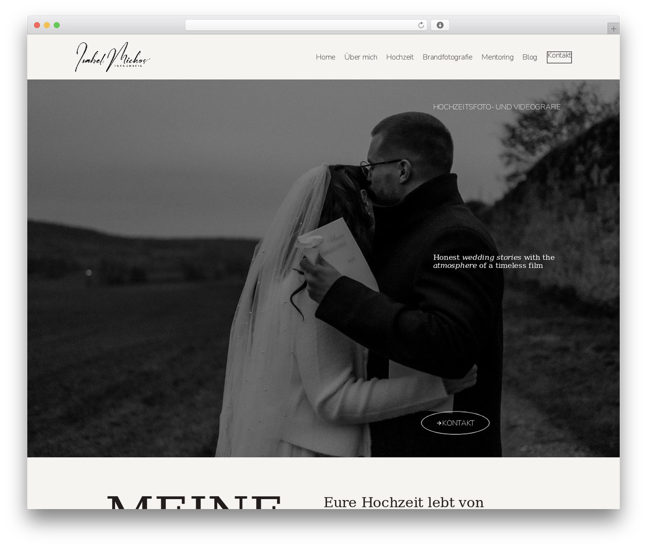 Como WordPress theme - www.isabelmichosfotografie.de