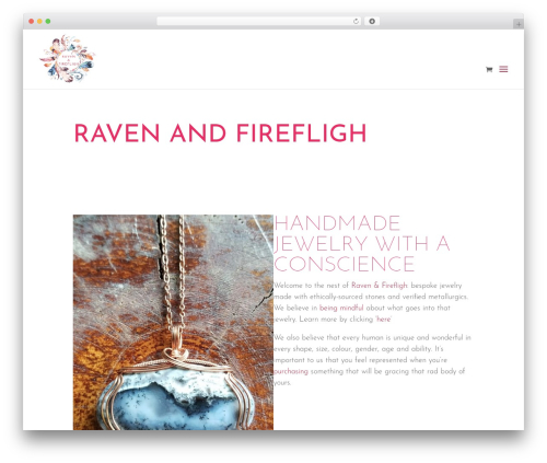 Divi WordPress store theme - ravenandfirefligh.com