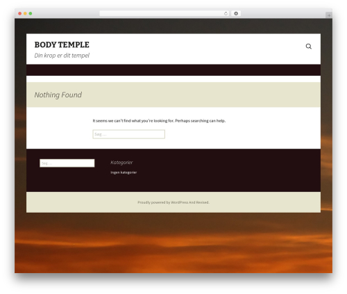 Revised WordPress theme - bodytemple.dk