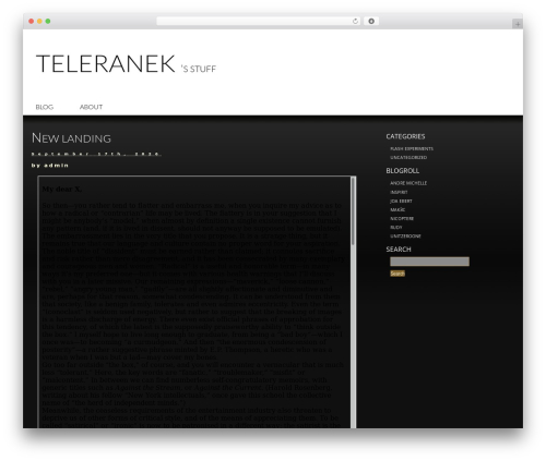 WordPress theme Layers - blog.teleranek.org