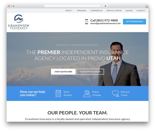 Advisor Pro WordPress theme - grandviewinsure.com