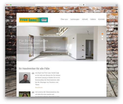 Best WordPress theme Compass Pro Responsive Theme - free-lanc.ch