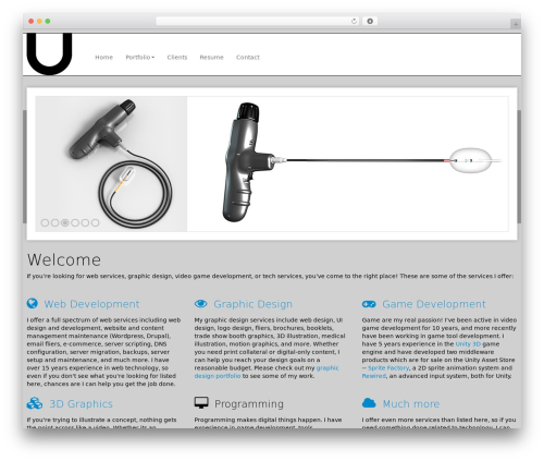 BootstrapWP theme WordPress - unogdesign.com