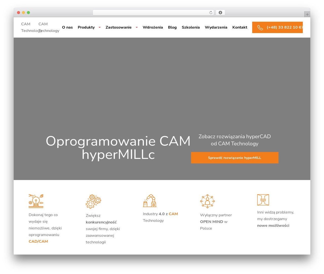 camtech WordPress theme - camtechnology.pl