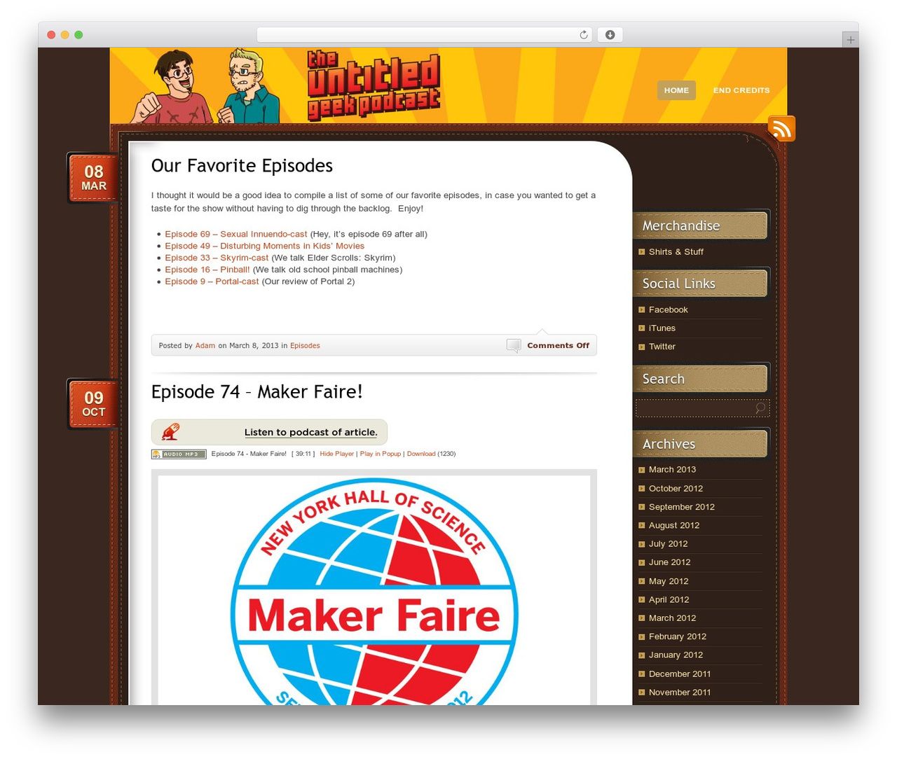 Choco WordPress theme - untitledgeek.com
