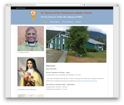 Divi theme WordPress - skagwaycatholicchurch.org