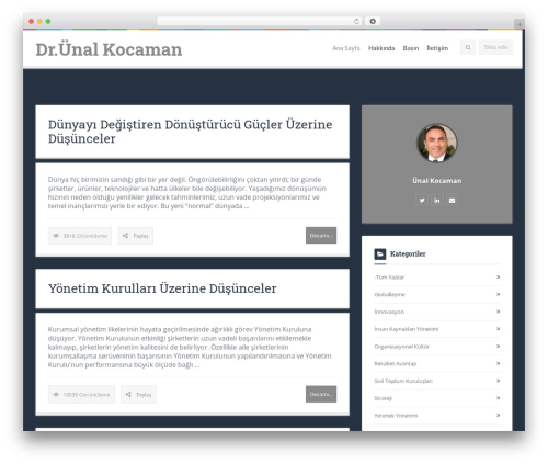 Logger theme WordPress - unalkocaman.com