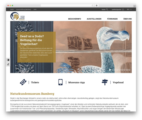 MMC THEME WordPress theme - naturkundemuseum-bamberg.de