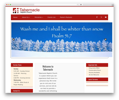 Ezchurch WordPress plugin - tabernaclebaptistnewbritain.org