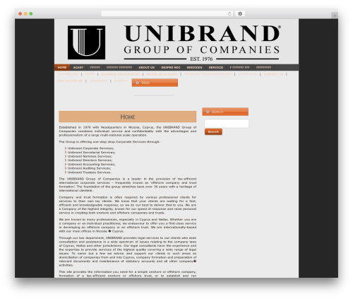 theme2 top WordPress theme - unibrand.com.cy