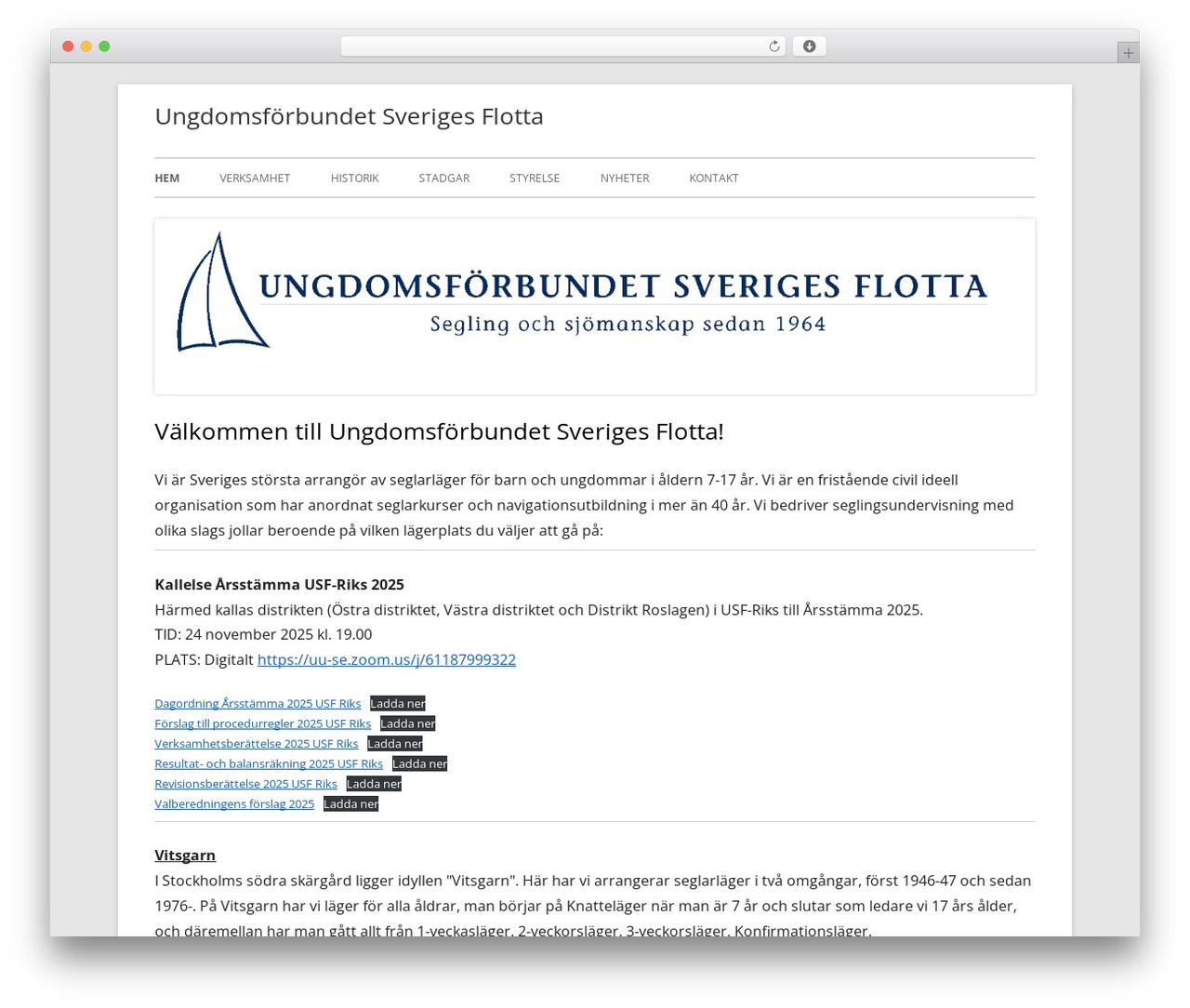Tiny Framework theme WordPress - usf.se