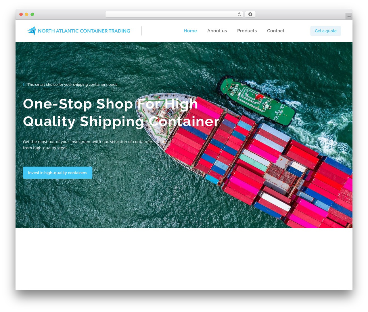 Transflash theme WordPress - northatlanticcontainers.com