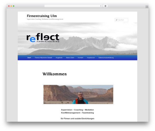 WordPress theme Reflect - firmentraining-ulm.de