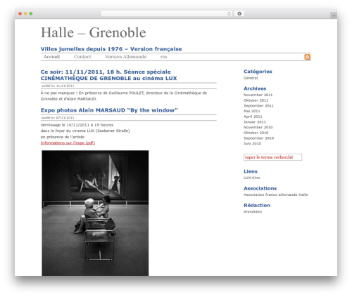 WordPress theme Aria - fr.halle-grenoble.de
