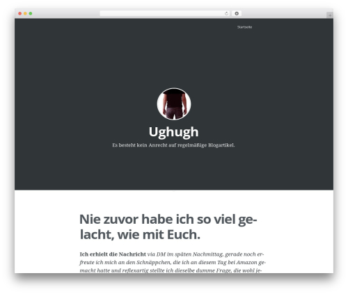 WordPress theme Casper - ughugh.de