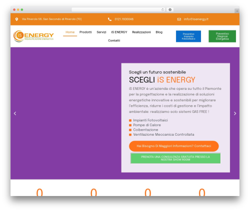 WordPress theme Energiso - isenergy.it