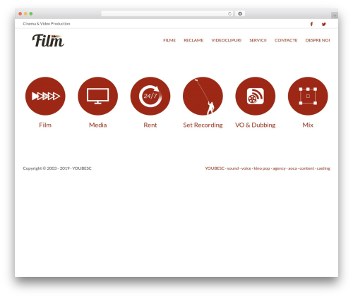 WordPress website theme Angle - film.youbesc.com