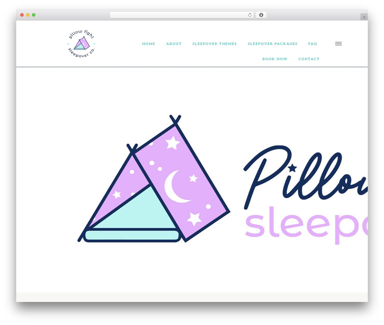 Genesis WordPress theme - pillowfightsleepoverco.com