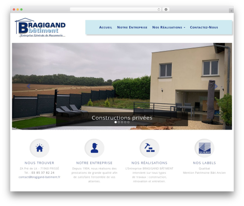 DevDmBootstrap3 WordPress theme - bragigand-batiment.fr