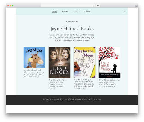 Elated core WordPress plugin - jaynehainesbooks.com