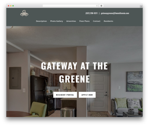 Millennia footer info WordPress plugin - gatewayatthegreene.com