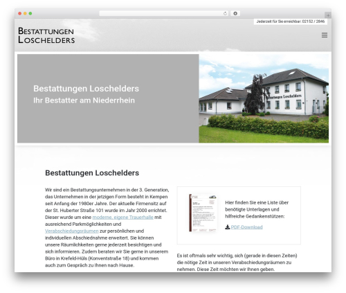 WordPress theme P3 Wordpress Theme - bestattungen-loschelders.de
