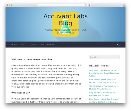 Accent WordPress theme - accuvantlabs.com Accent WordPress theme - accuvantlabs.com