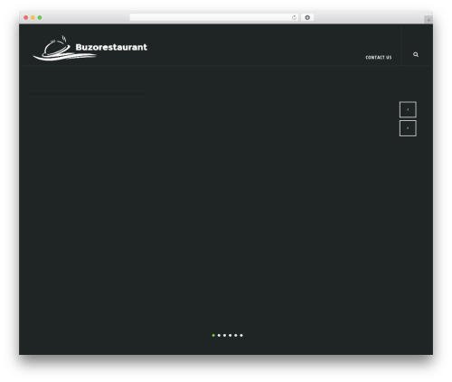 Darklight WordPress theme design - buzorestaurant.com.au