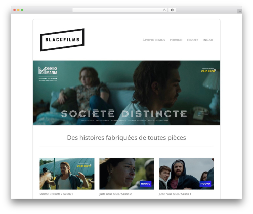 Filtered top WordPress theme - blachfilms.com