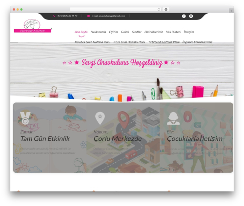 Kinder WordPress theme - sevgianaokulu.com
